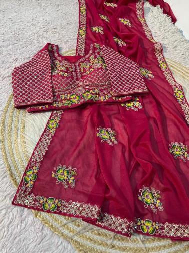 Vinayak stiched blouse saree wholesale market in surat for ladies clothes